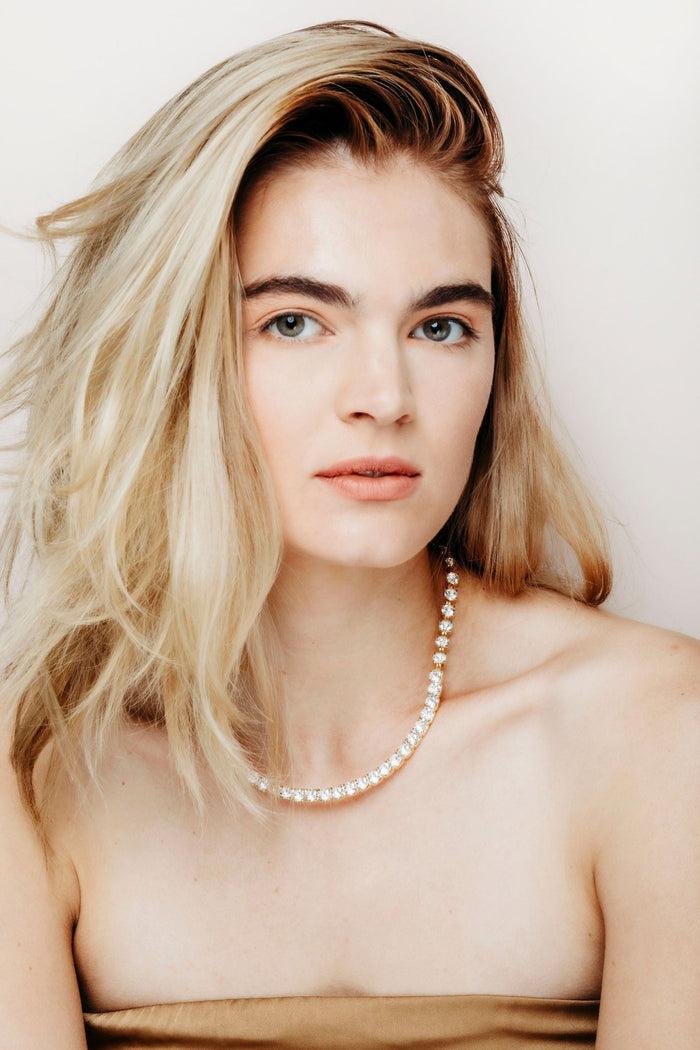 Elizabeth Cole Lorelei Necklace Crystal