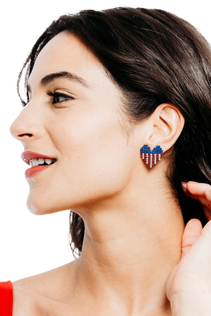 Elizabeth Cole Louisa Earrings Multi Color