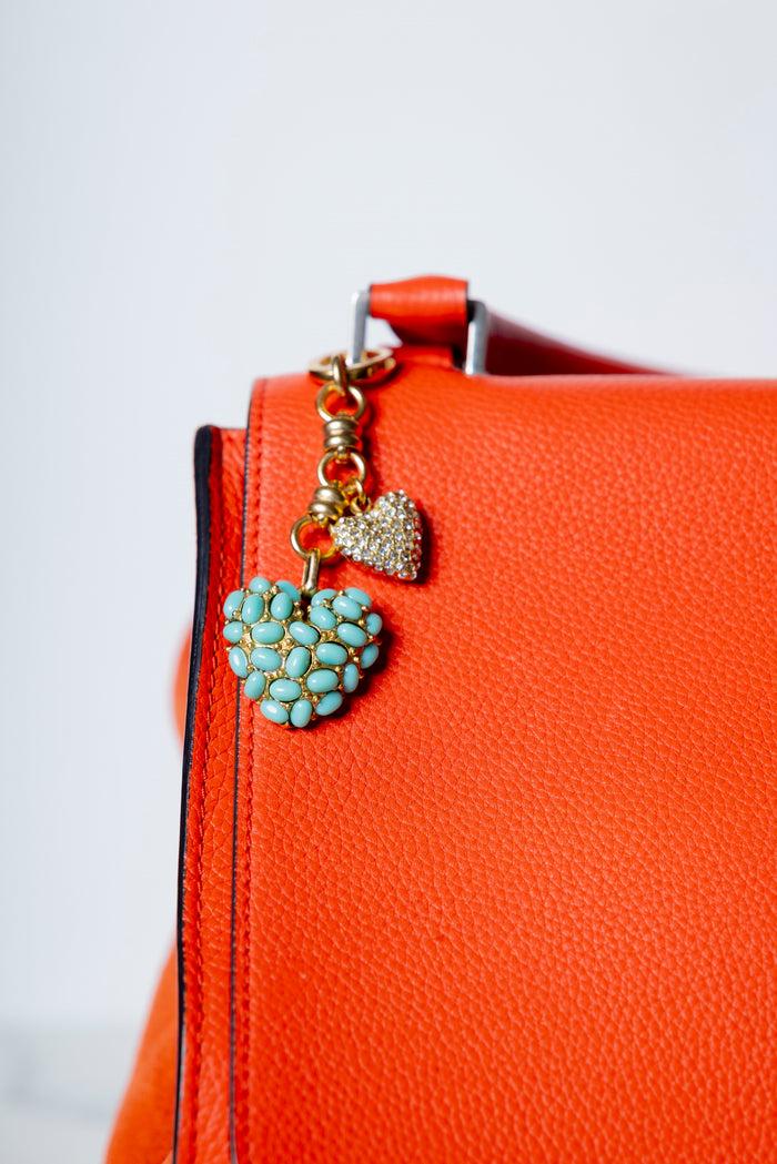 Elizabeth Cole Loveza Bag Charm Turquoise