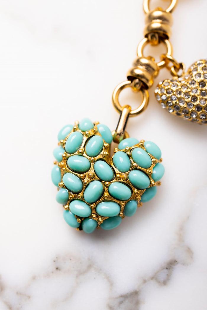 Elizabeth Cole Loveza Bag Charm Turquoise