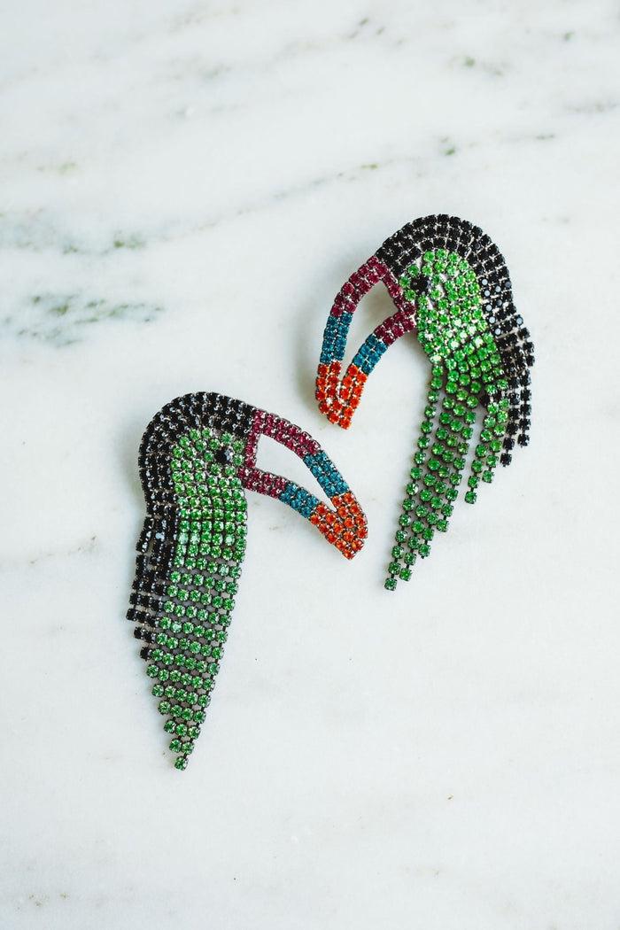 Elizabeth Cole Macah Earrings Green