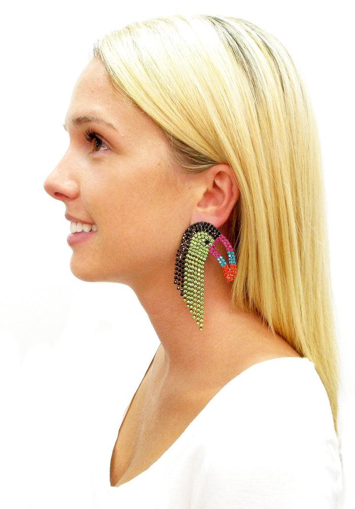 Elizabeth Cole Macah Earrings Green
