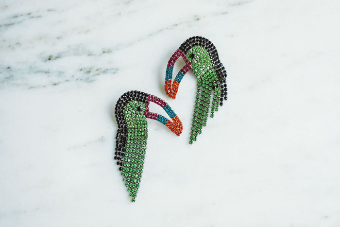 Elizabeth Cole Macah Earrings Green