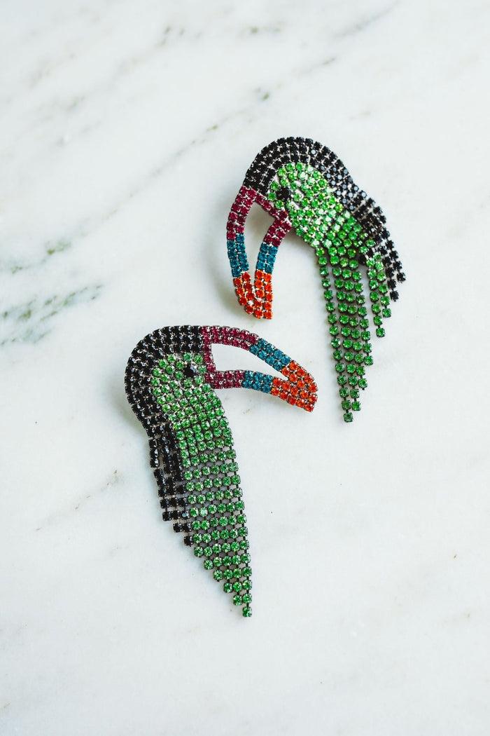 elizabeth cole Macah Earrings Green