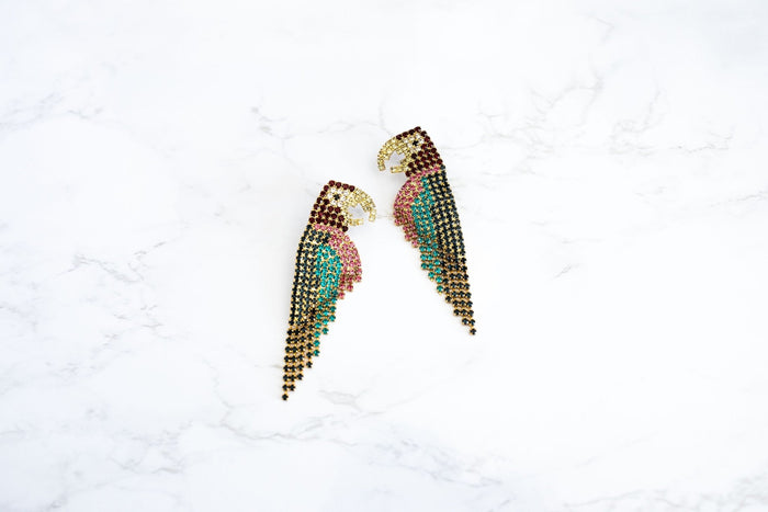 Elizabeth Cole Macaw Earring Multi