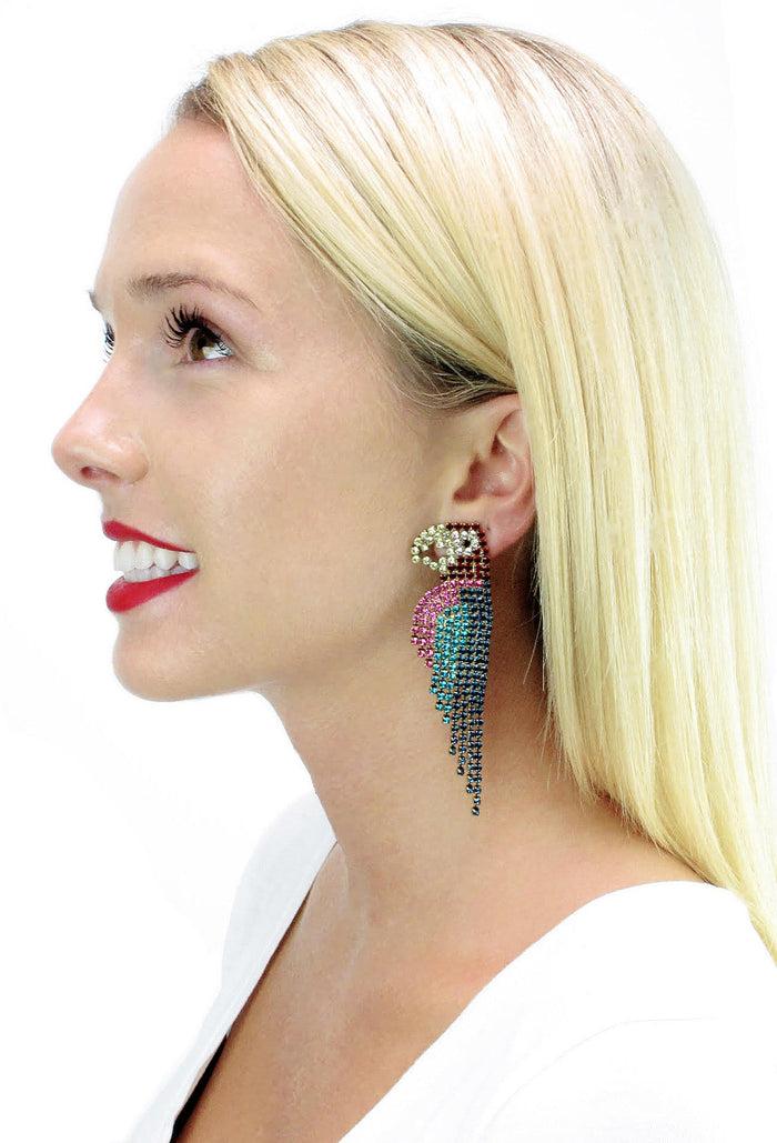 Elizabeth Cole Macaw Earring Multi