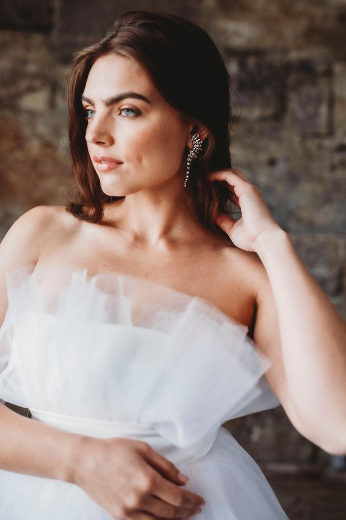 Elizabeth Cole Mae Earrings Crystal