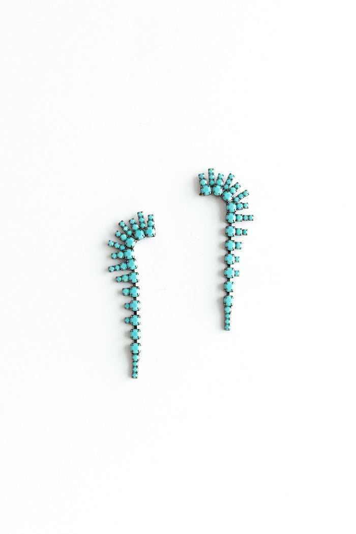 Elizabeth Cole Mae Earrings Turquoise