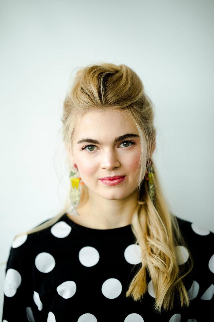 Elizabeth Cole Mai Tai Earrings Multi Color