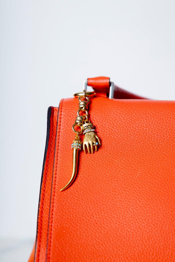 Elizabeth Cole Manita Bag Charm Gold