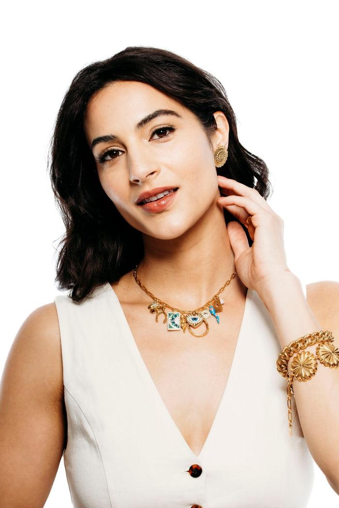 Elizabeth Cole Marceline Necklace Gold