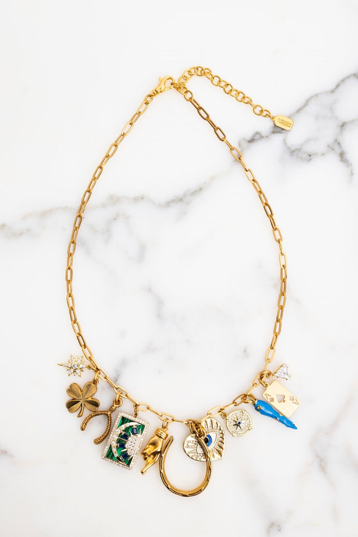 elizabeth cole Marceline Necklace Gold