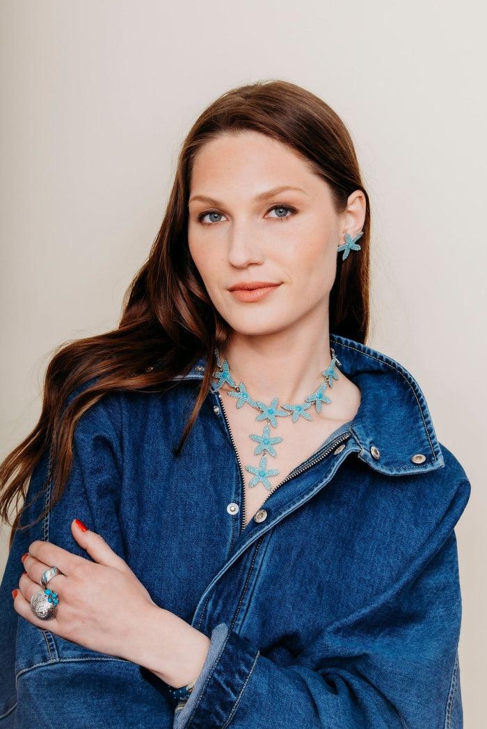 Elizabeth Cole Marinella Necklace Crystal