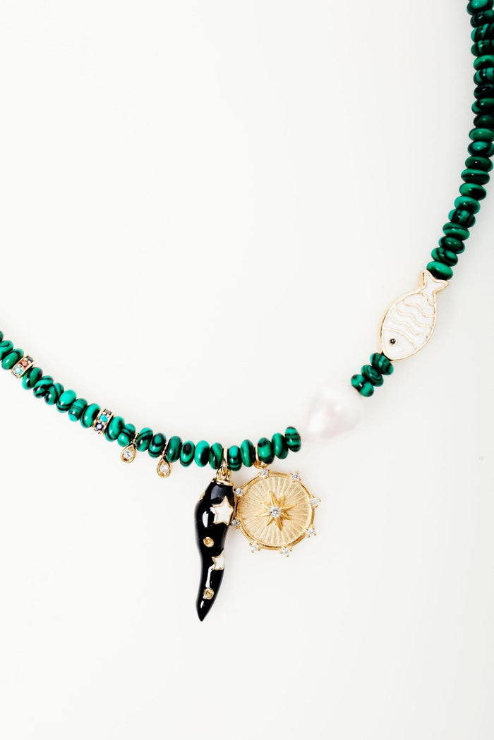 Elizabeth Cole Moana Necklace Pink