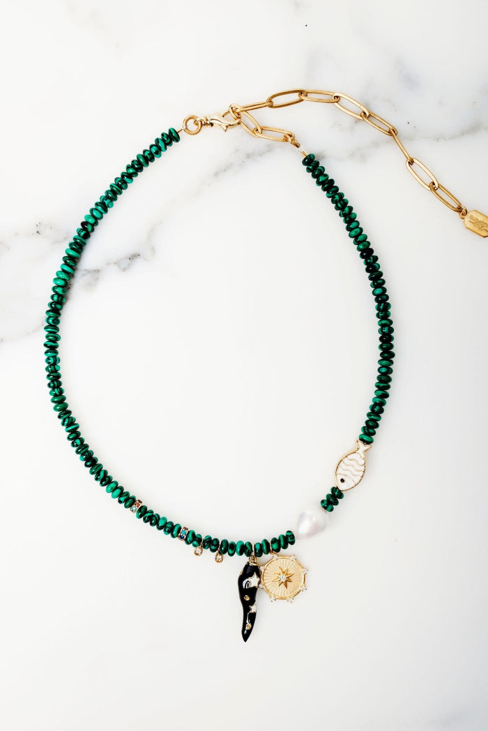 elizabeth cole Moana Necklace Pink