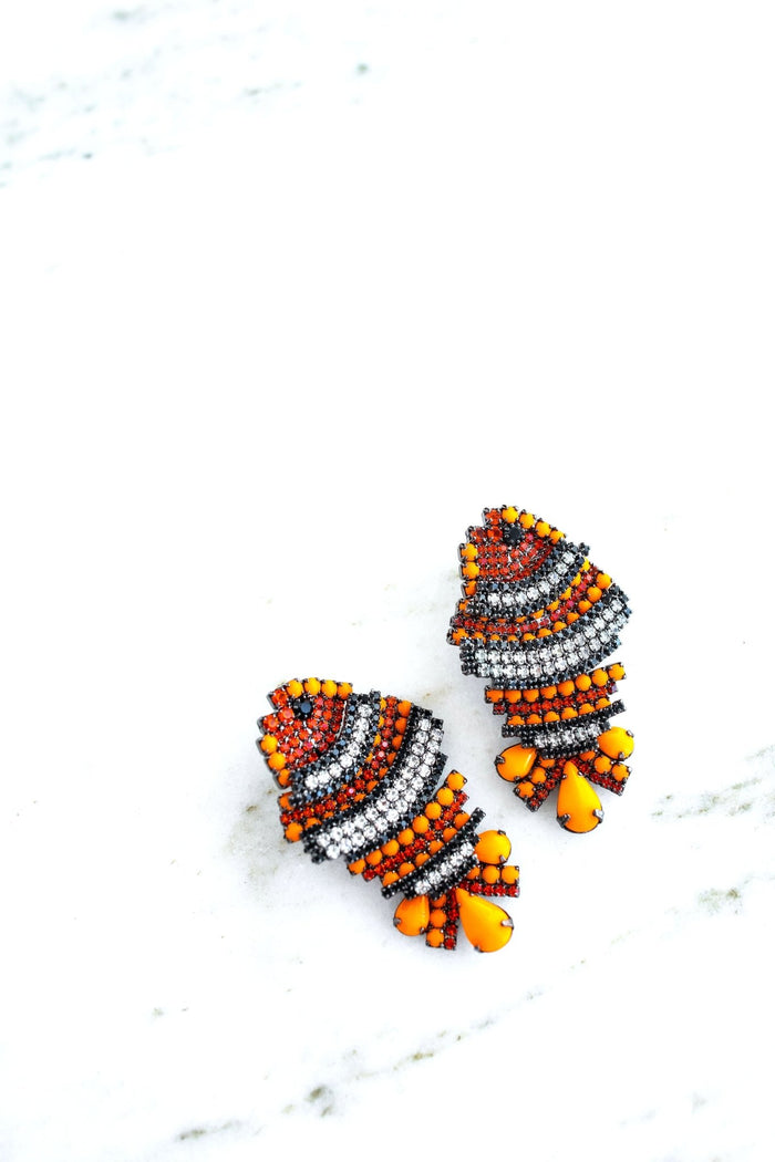 Elizabeth Cole Moselle Earrings Orange