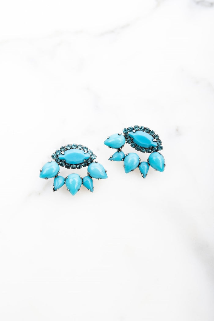 Elizabeth Cole Moxie Earrings Black