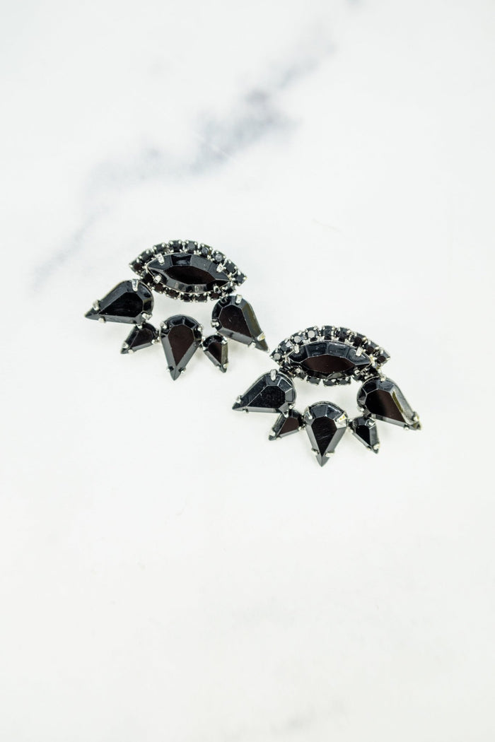 elizabeth cole Moxie Earrings Black