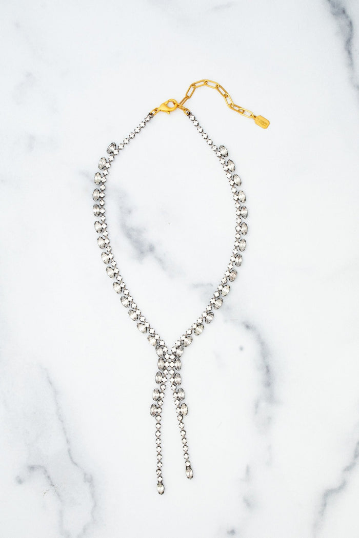 elizabeth cole Murphy Necklace Crystal