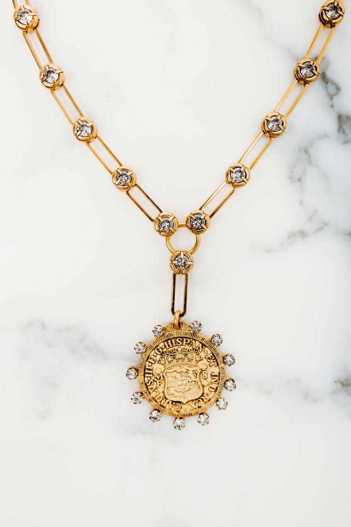 Elizabeth Cole Nancy Necklace Gold