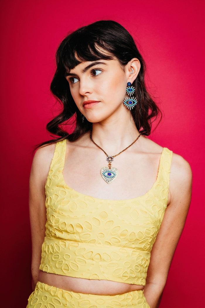 Elizabeth Cole Nixine Necklace Turquoise