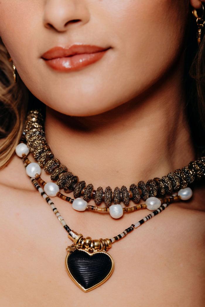 Elizabeth Cole Oro Necklace Gold