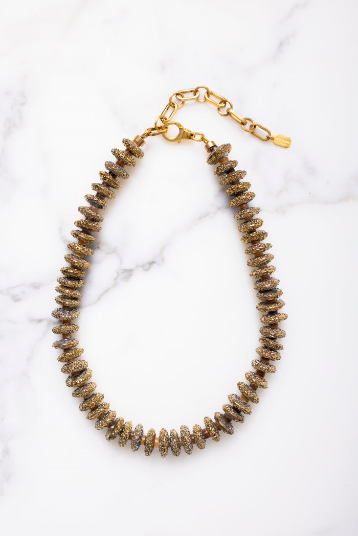 elizabeth cole Oro Necklace Gold
