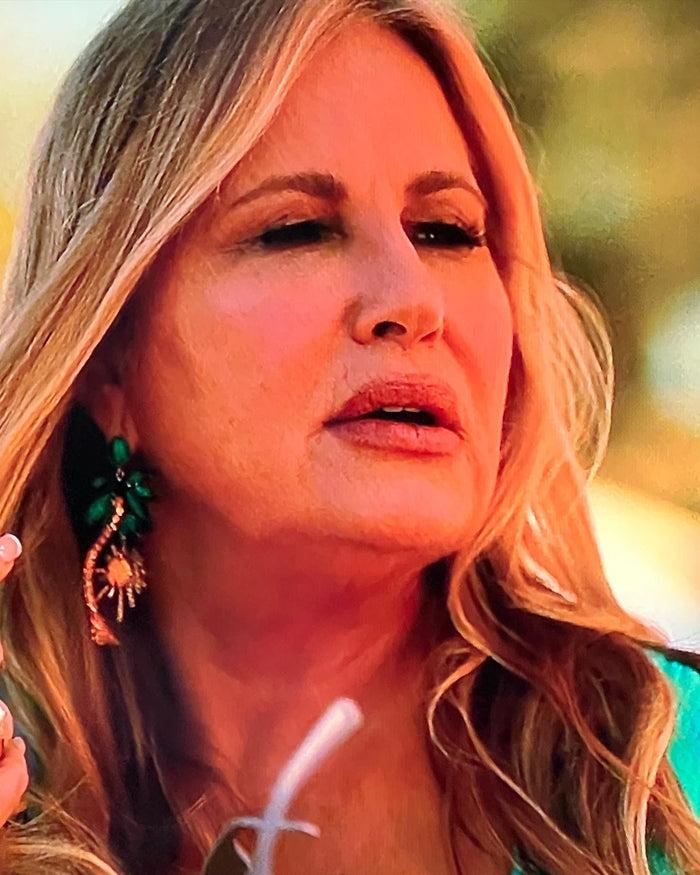 Elizabeth Cole Pamela Earrings Green