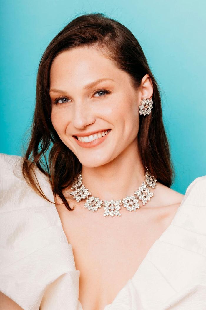 Elizabeth Cole Patricia Necklace Crystal