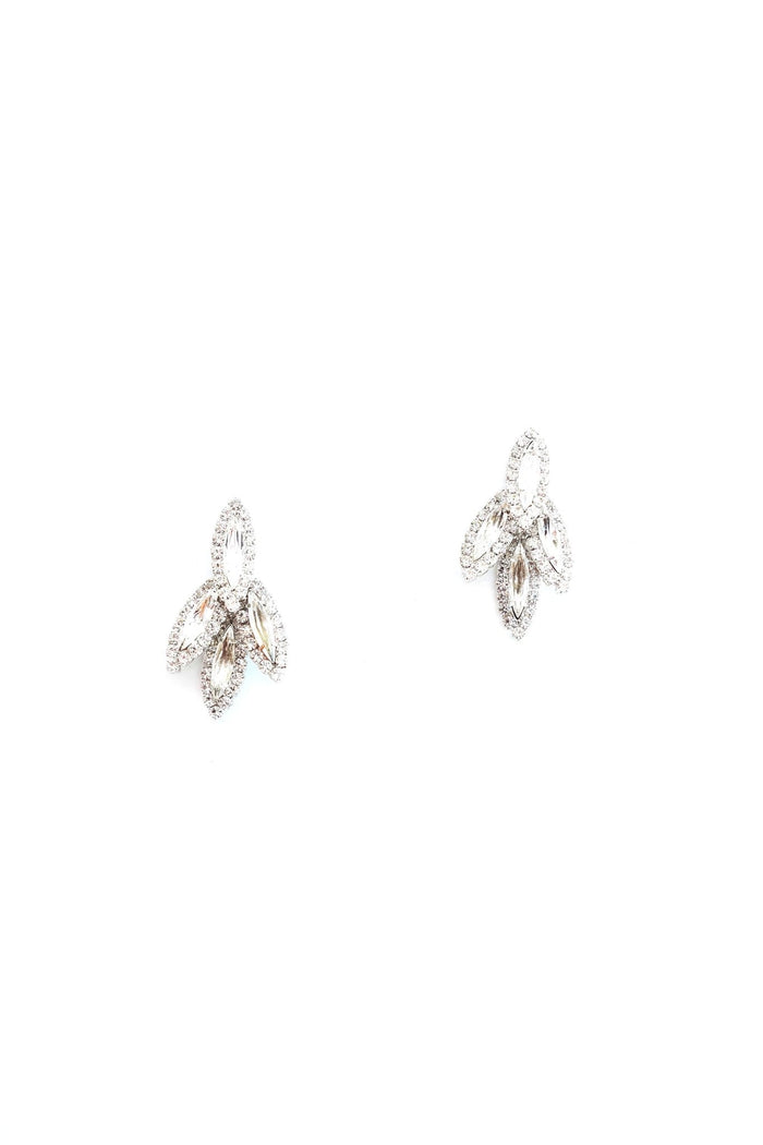 Elizabeth Cole Petite Bacall Earring Clear Crystal