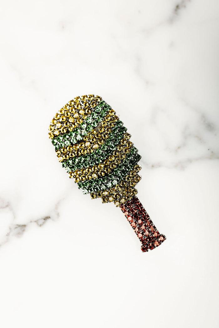 Elizabeth Cole Pickleball Racket Pin Pin Turquoise