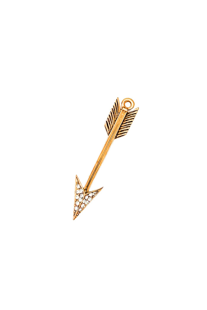 Elizabeth Cole Piercing Arrow Charm Gold