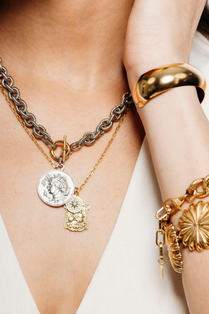 Elizabeth Cole Presley Necklace Gold