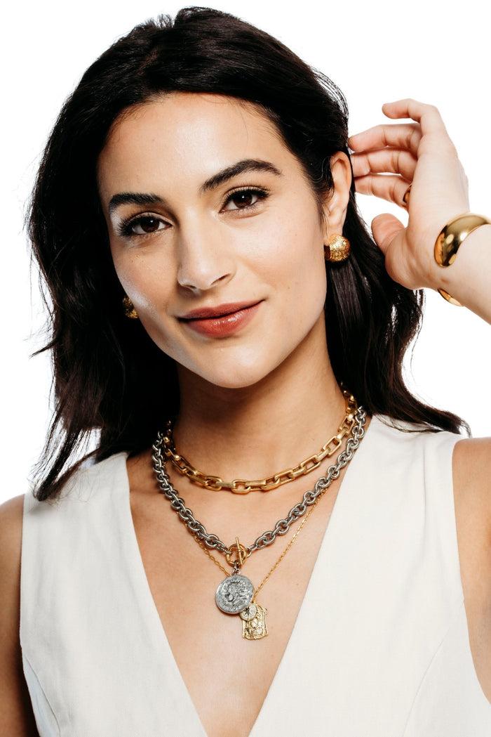 Elizabeth Cole Presley Necklace Gold