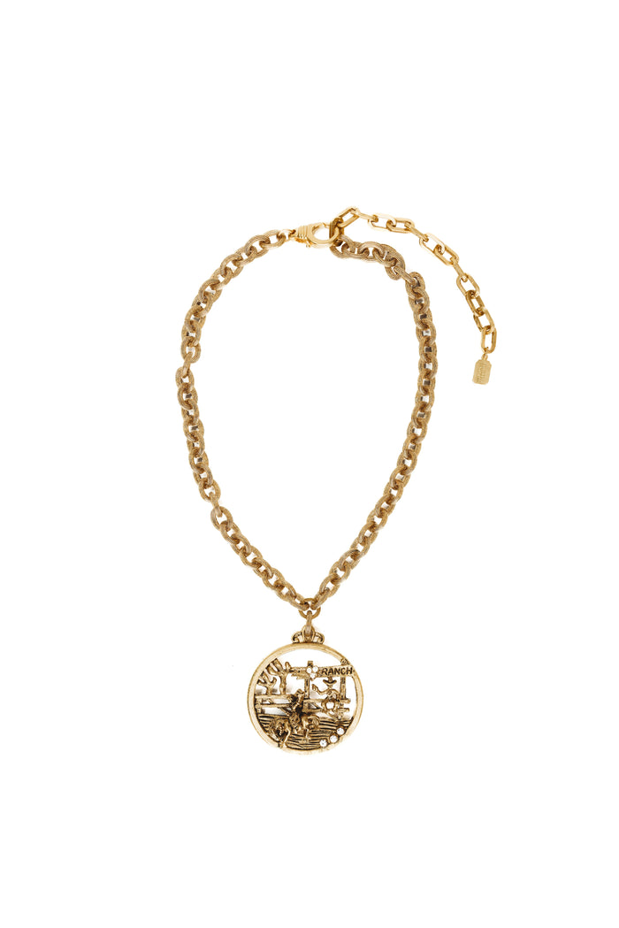 Elizabeth Cole Rancher Necklace Gold