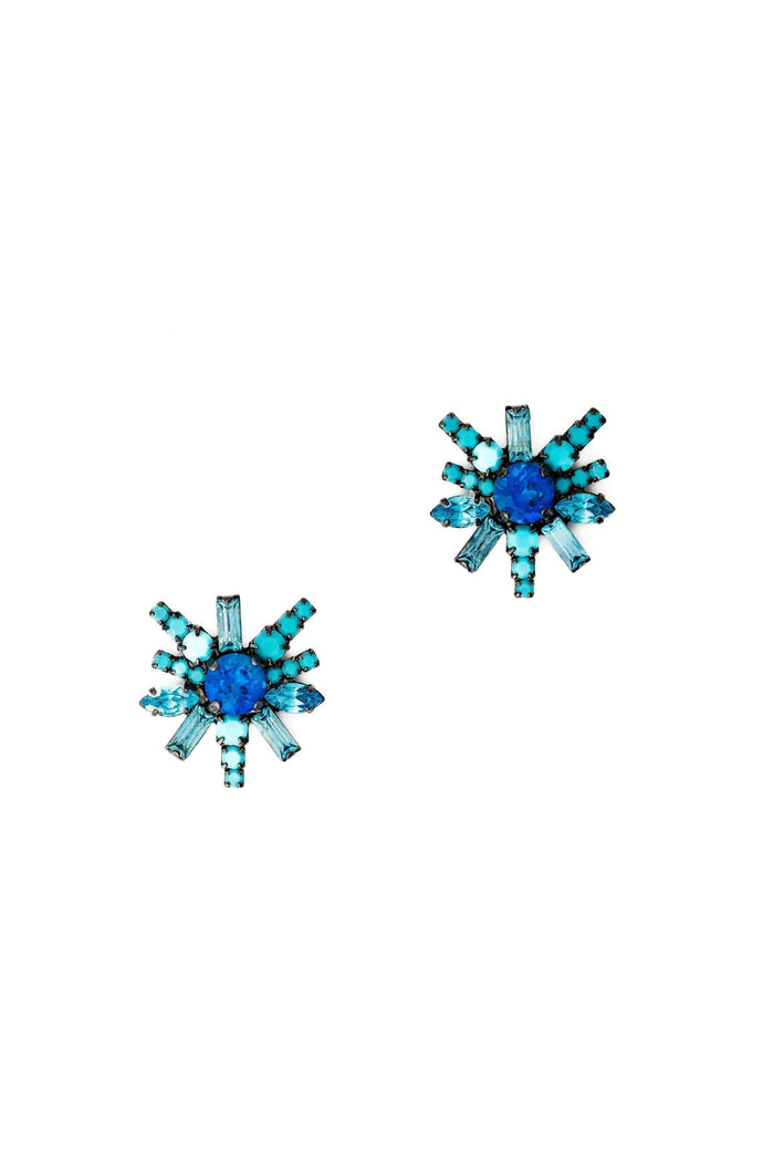 Elizabeth Cole Ravi Earrings Blue