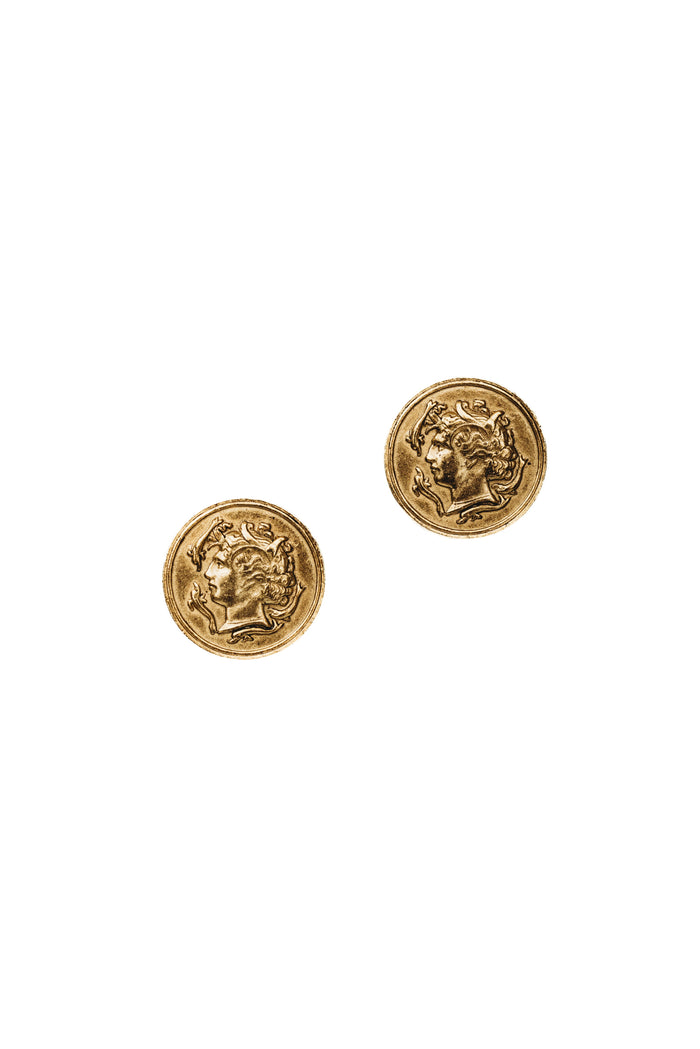 Elizabeth Cole Regina Earrings Gold