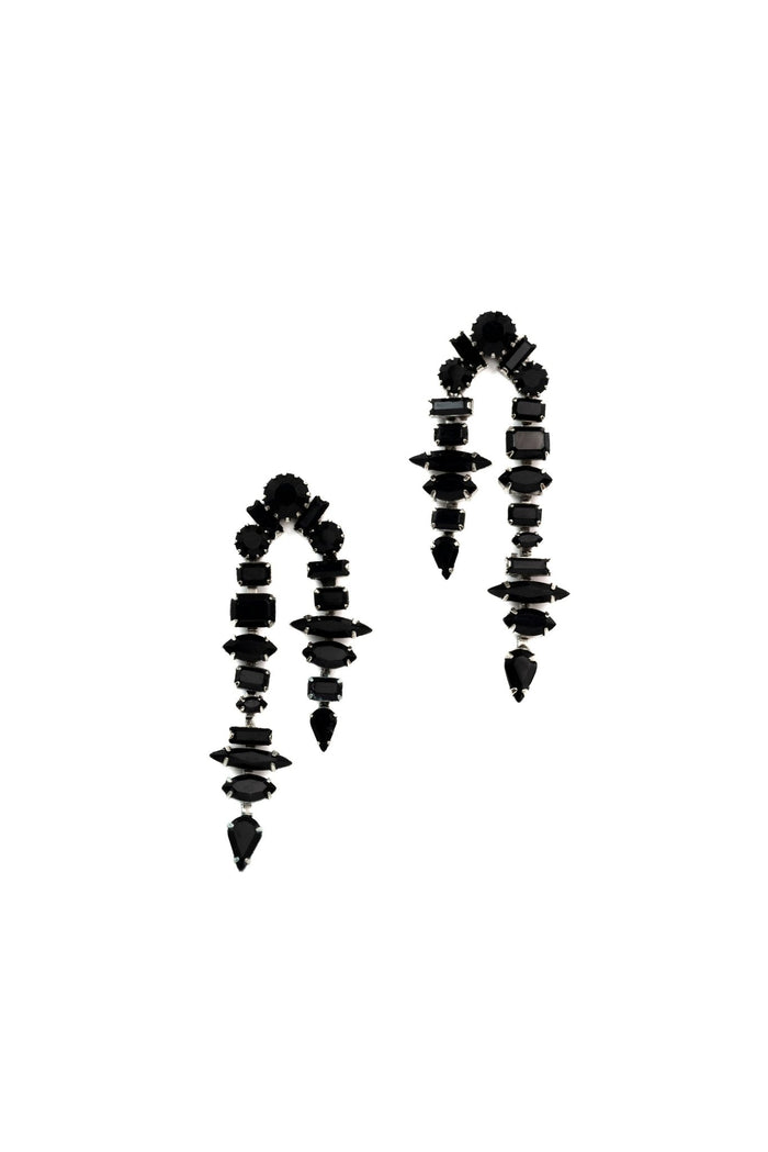 Elizabeth Cole Reiko Earrings Black