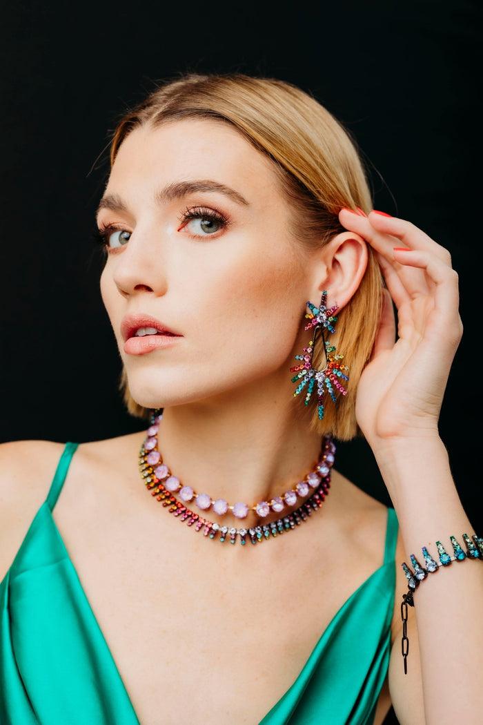 Elizabeth Cole Remington Earrings Black