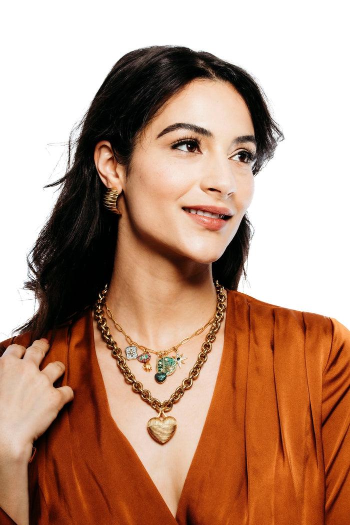 Elizabeth Cole Renata Necklace Gold