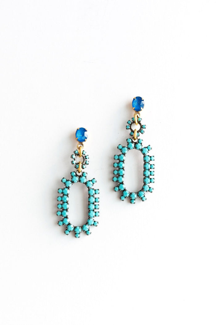 Elizabeth Cole Rhiannon Earrings Turquoise