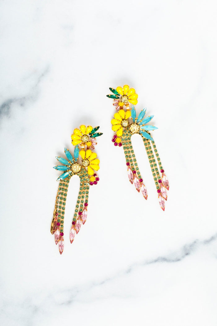elizabeth cole Rosanne Earrings Multi