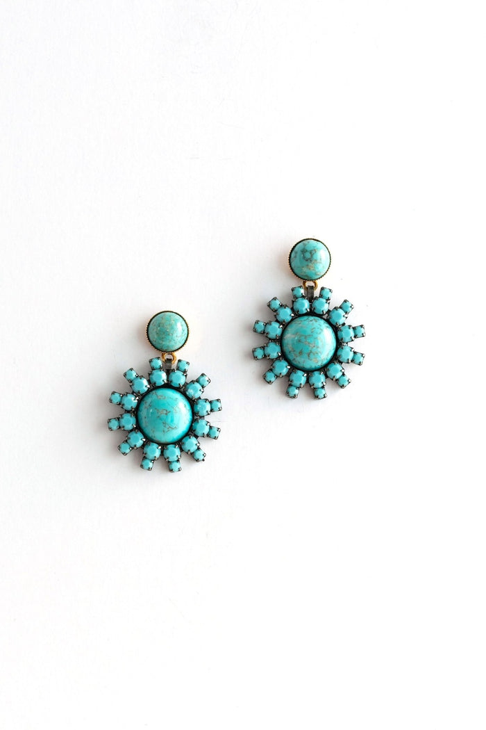 Elizabeth Cole Roscoe Earrings Turquoise
