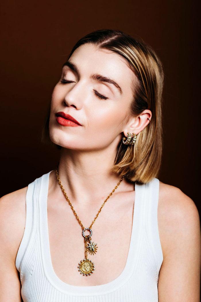 Elizabeth Cole Roxanne Necklace Gold