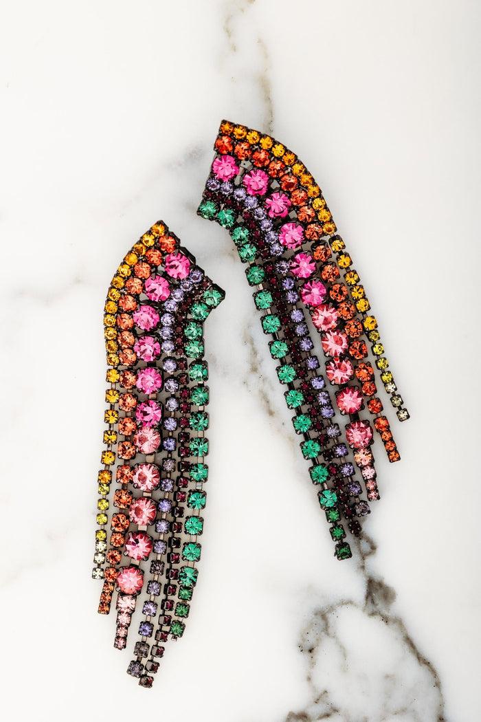 elizabeth cole Sabrina Earrings Rainbow