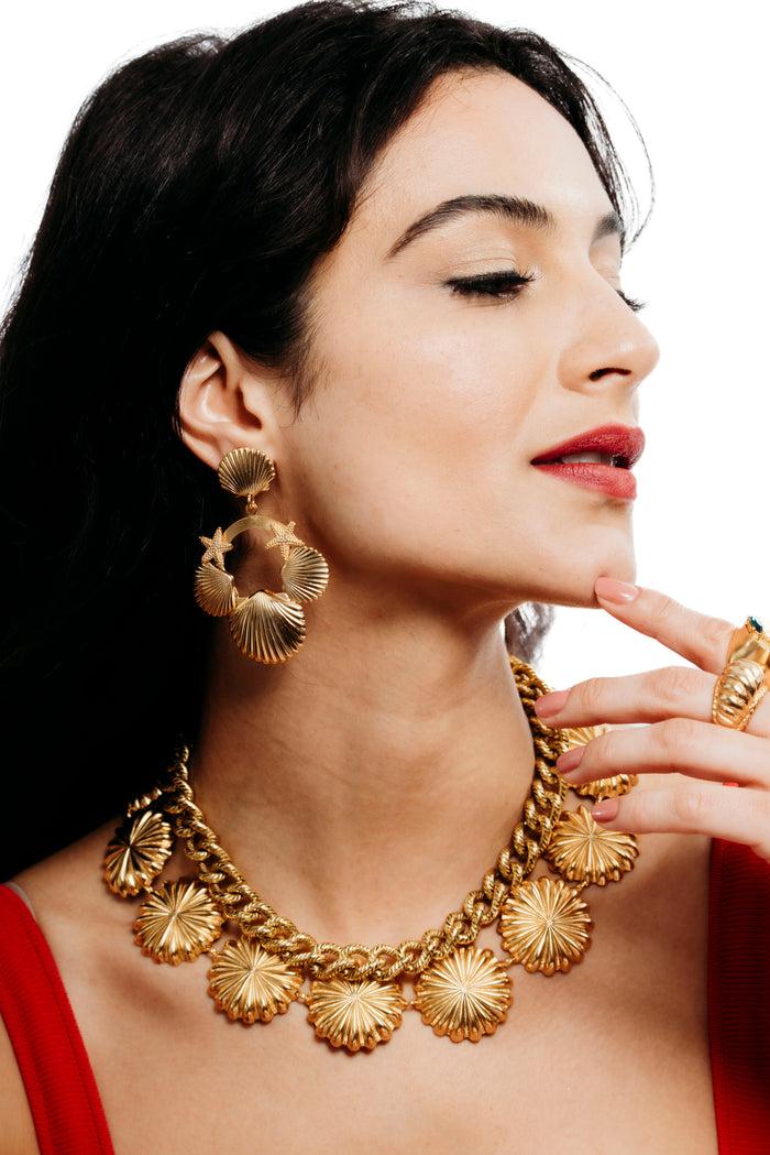 Elizabeth Cole Saige Necklace Gold