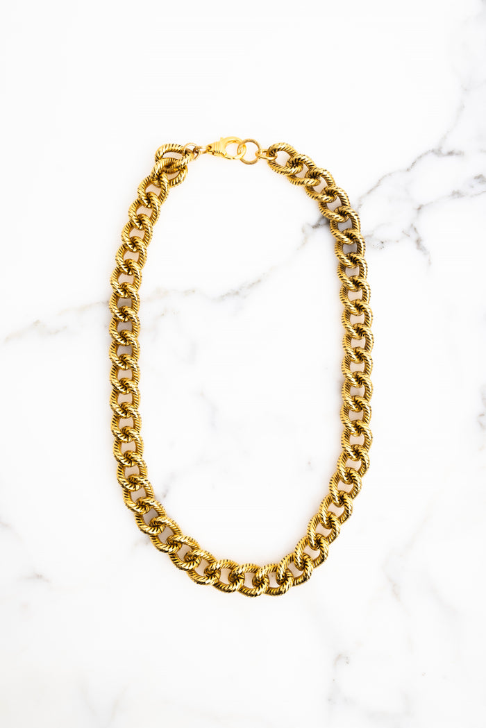 elizabeth cole Saige Necklace Gold
