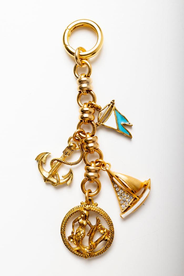 Elizabeth Cole Sailor's Delight Bag Charm Gold