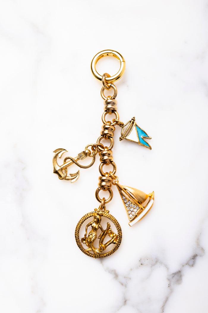 elizabeth cole Sailor's Delight Bag Charm Gold