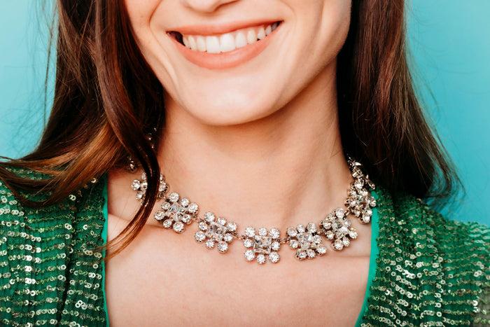 Elizabeth Cole Sandra Necklace Crystal